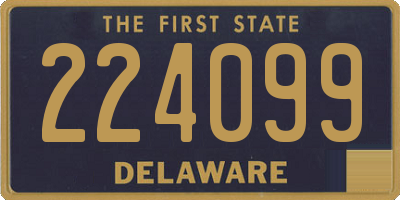 DE license plate 224099