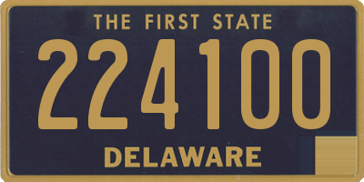 DE license plate 224100