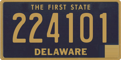 DE license plate 224101