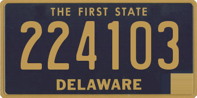 DE license plate 224103