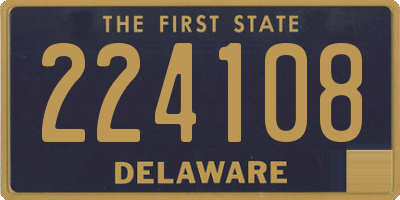 DE license plate 224108