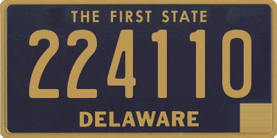 DE license plate 224110