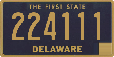 DE license plate 224111