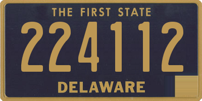 DE license plate 224112