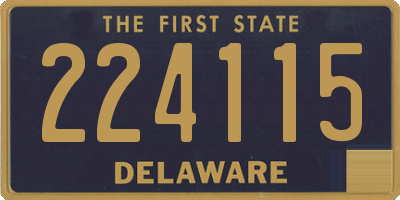 DE license plate 224115