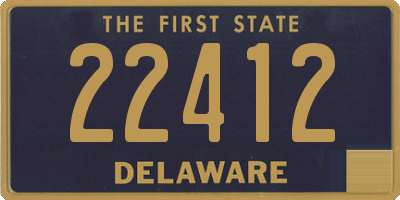 DE license plate 22412