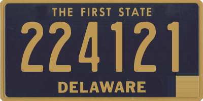 DE license plate 224121