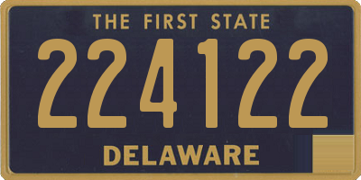 DE license plate 224122