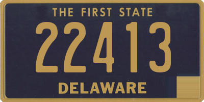 DE license plate 22413