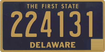 DE license plate 224131