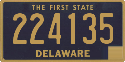 DE license plate 224135