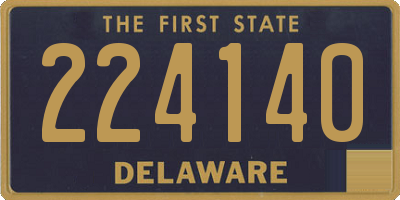 DE license plate 224140