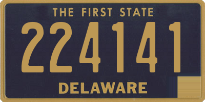 DE license plate 224141