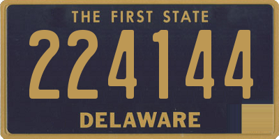 DE license plate 224144