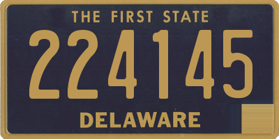 DE license plate 224145