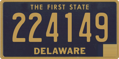 DE license plate 224149