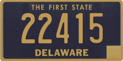 DE license plate 22415