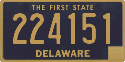 DE license plate 224151