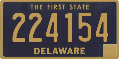 DE license plate 224154