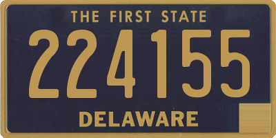 DE license plate 224155