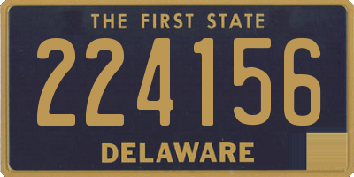 DE license plate 224156