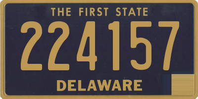 DE license plate 224157