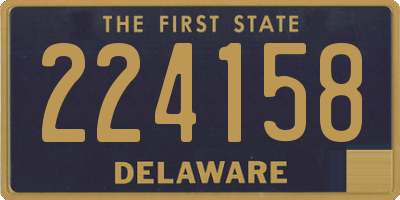 DE license plate 224158