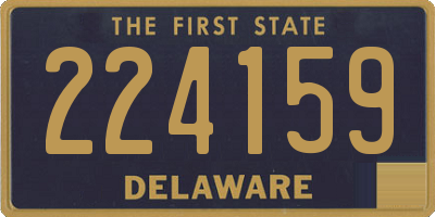 DE license plate 224159