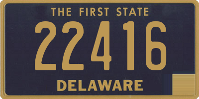 DE license plate 22416