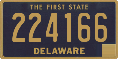 DE license plate 224166