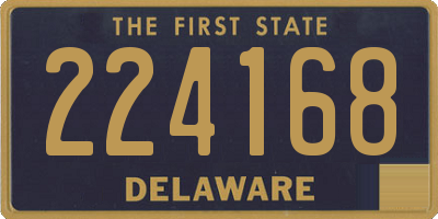 DE license plate 224168