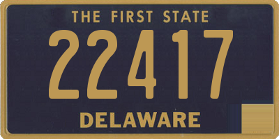 DE license plate 22417