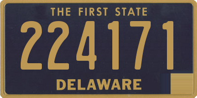 DE license plate 224171