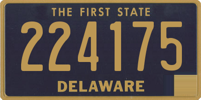 DE license plate 224175