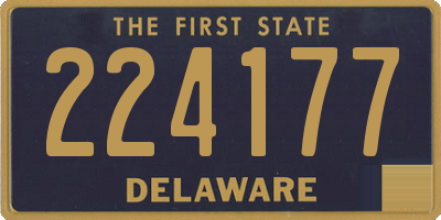 DE license plate 224177