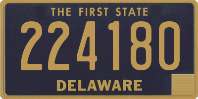 DE license plate 224180