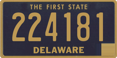 DE license plate 224181