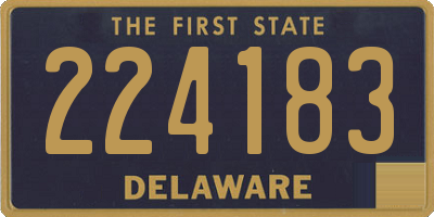 DE license plate 224183