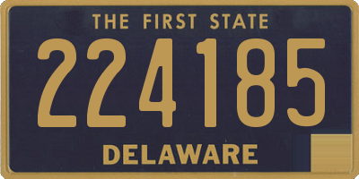 DE license plate 224185