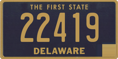 DE license plate 22419