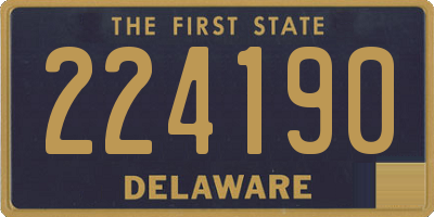 DE license plate 224190