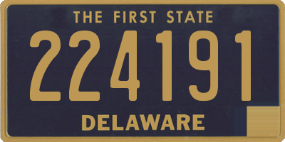 DE license plate 224191