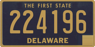 DE license plate 224196