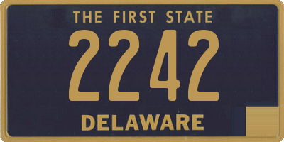DE license plate 2242