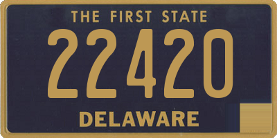 DE license plate 22420