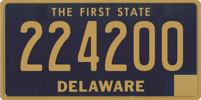 DE license plate 224200