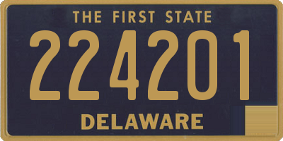 DE license plate 224201