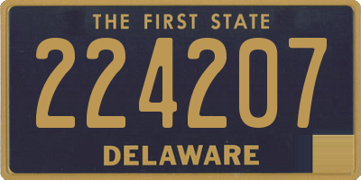 DE license plate 224207