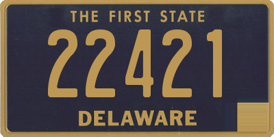 DE license plate 22421