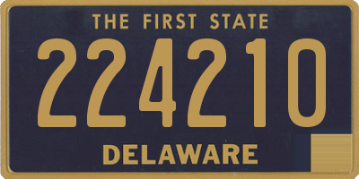 DE license plate 224210